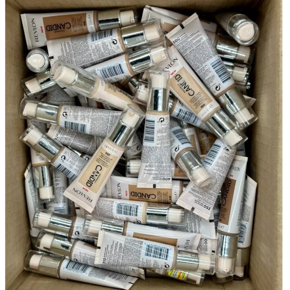 MAKEUP LOT  Revlon Candid Natural Finish Foundation assorted LOT 100 units